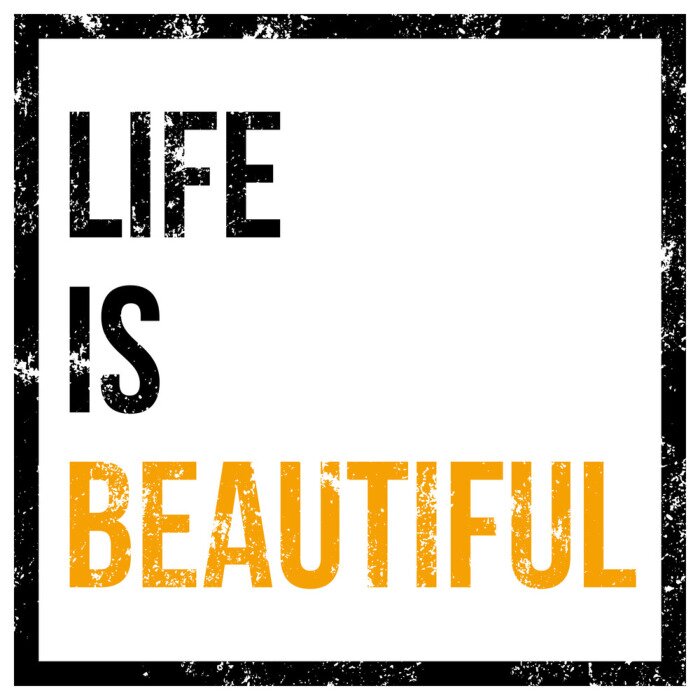 Poster Minimalistischer typografischer Satz