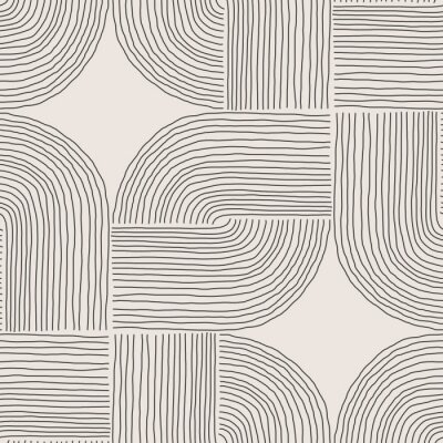 Tapete Minimalistisches geometrisches Muster