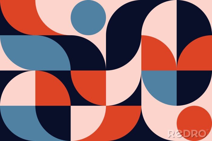 Poster Minimalistisches Muster geometrisch