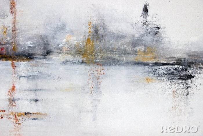 Poster Minimalistisches Muster in Grautönen