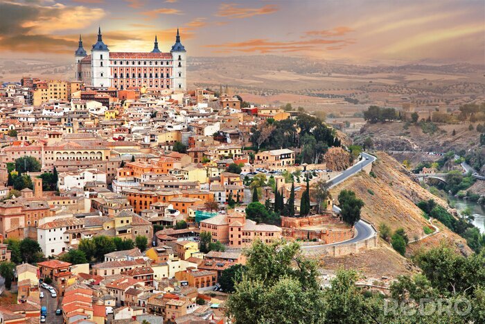 Poster Mittelalterliche Stadt Toledo