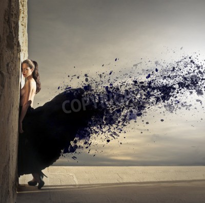 Poster Moderne Akte mit einer Frau