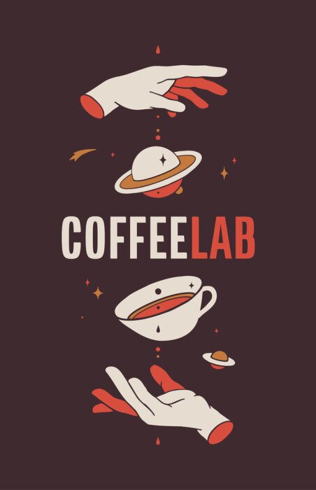 Poster Moderne Kaffeebrühillustration