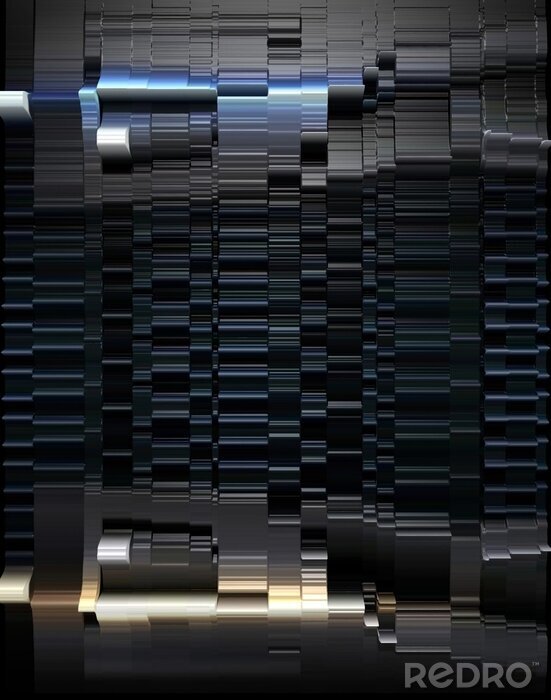 Poster Moderne Struktur in dunklen Farben
