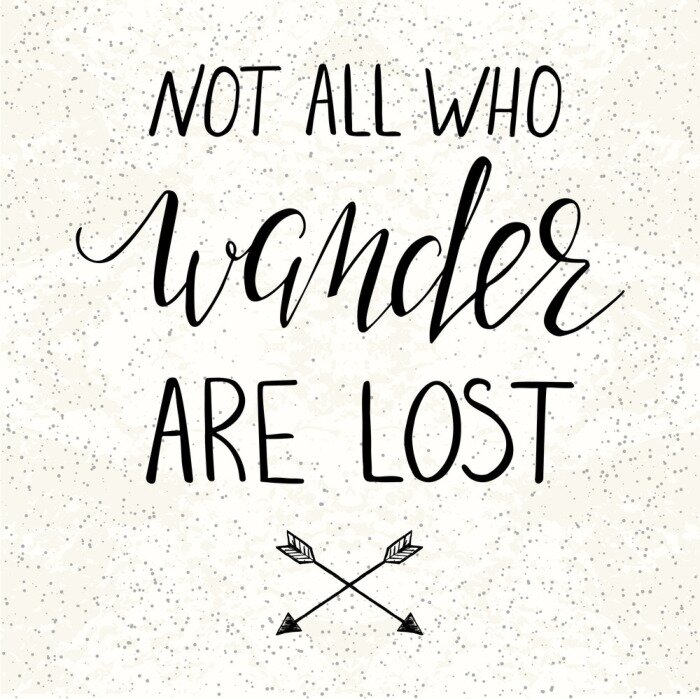 Poster Moderne Typografie mit Grafik