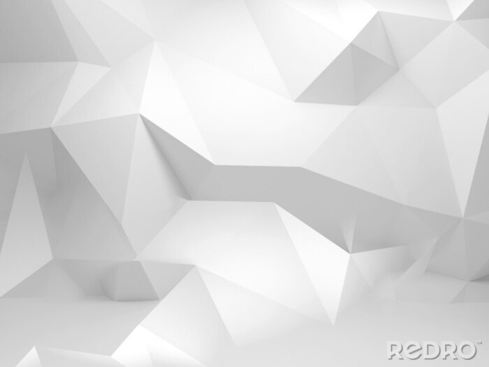 Poster Moderner geometrischer 3D-Hintergrund