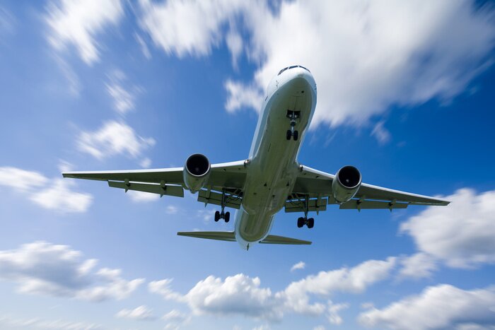 Poster Modernes Passagierflugzeug