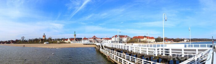 Poster Mole in Sopot im Sommer