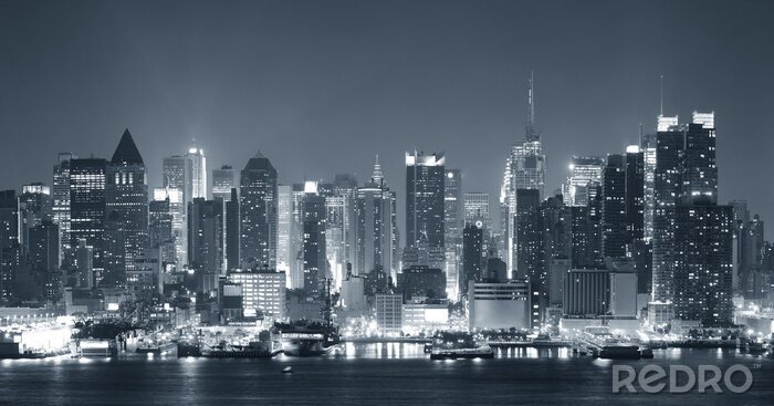 Poster Monochromatische Ansicht von NYC