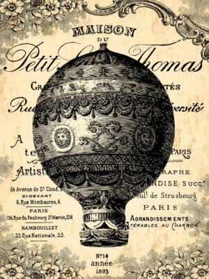 Poster Montgolfière-Ballon
