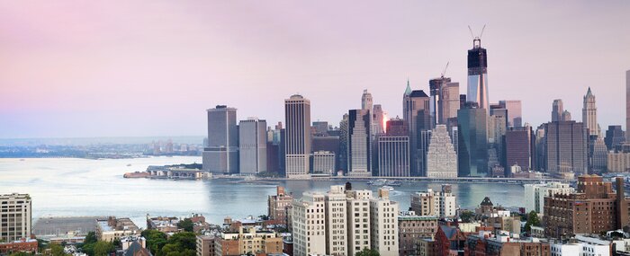 Poster Morgendliches Panorama von New York City