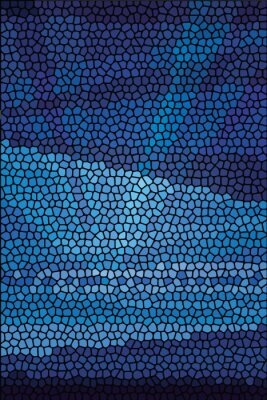 Mosaik abstrakte Meer oder Ozean Ufer