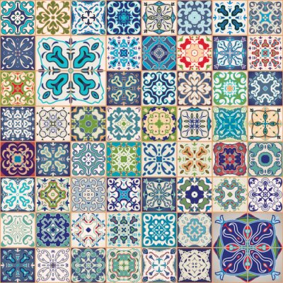 Mosaik aus portugiesischer Fliesen