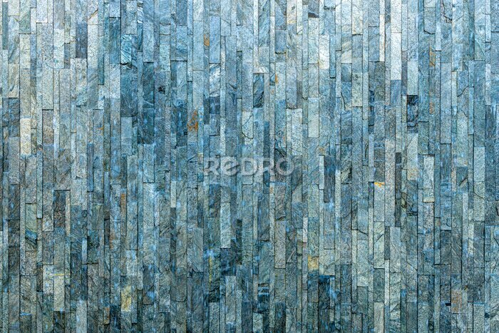 Poster Mosaik aus türkisfarbenen Elementen