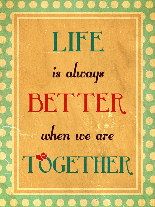 Poster Motivierende Typografie im Retrostil