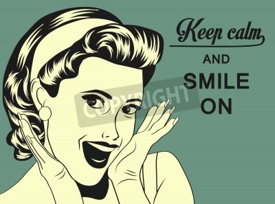 Fototapete Motivierender Spruch Pop Art