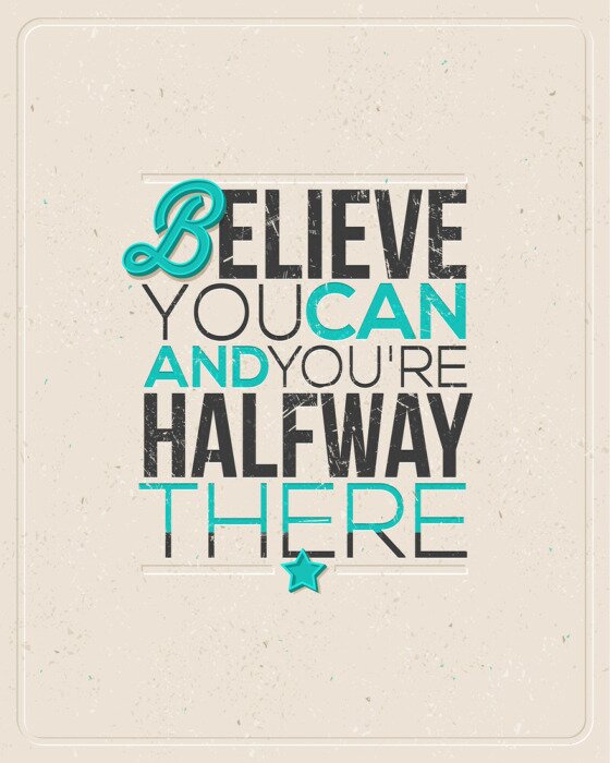 Poster Motivierendes Zitat