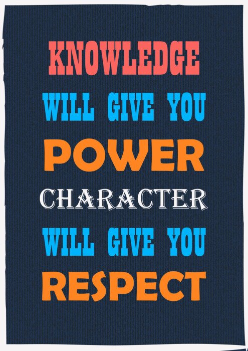 Poster Motivierendes Zitat über Wissenschaft