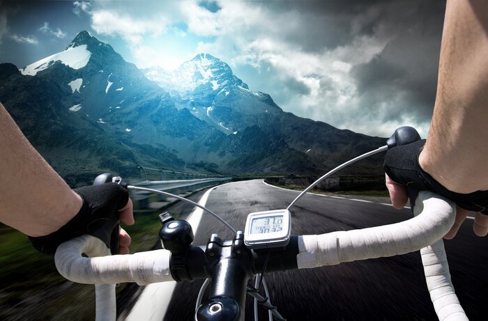 Poster Mountainbike-Strecke