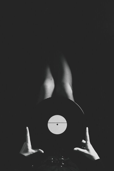 Poster Musik auf Vinyl