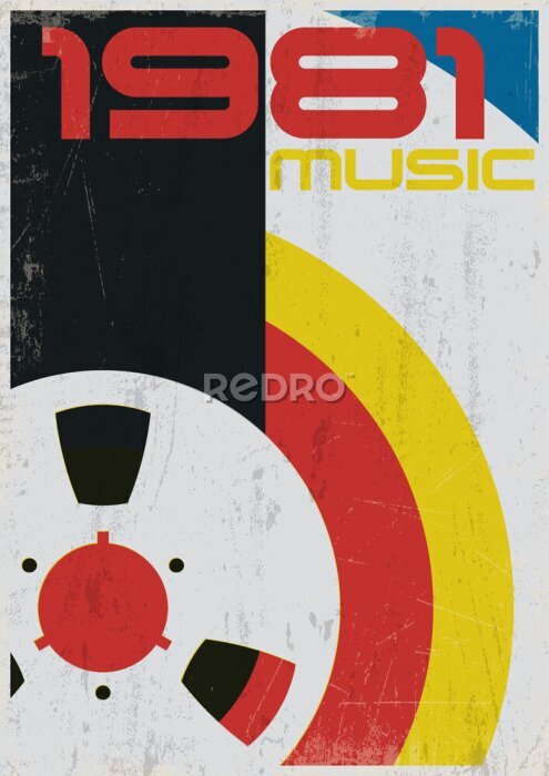 Poster Musik der 80er