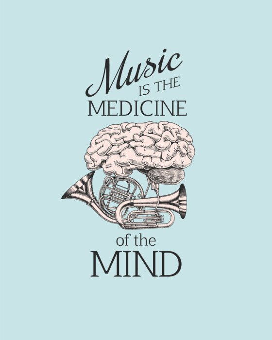 Poster Musik heilt alles