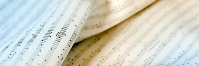 Musik Noten und Heft