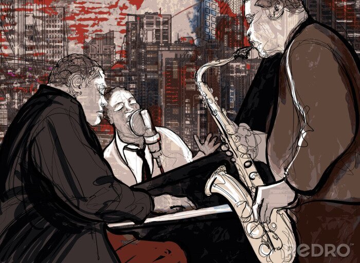 Poster Musik Retro Jazz