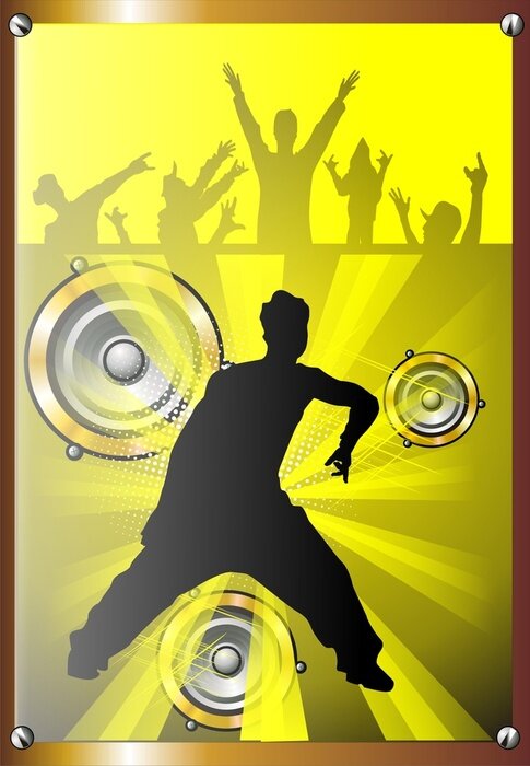 Poster Musik- und Basslautsprecher