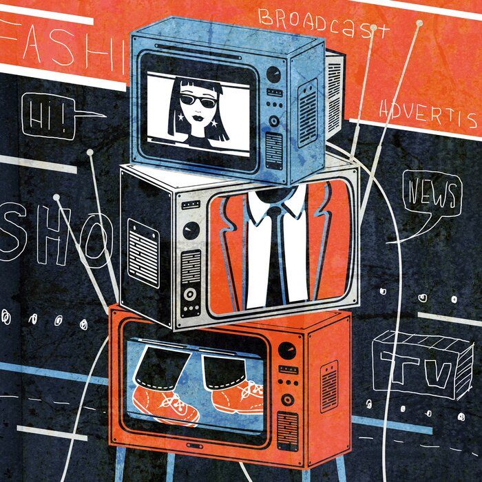 Poster Nachrichten im Fernsehen