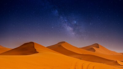 Nachthimmel über Wüste