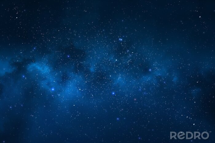 Poster Nachthimmel - Universum gefüllt mit Sternen, Nebel und Galaxien