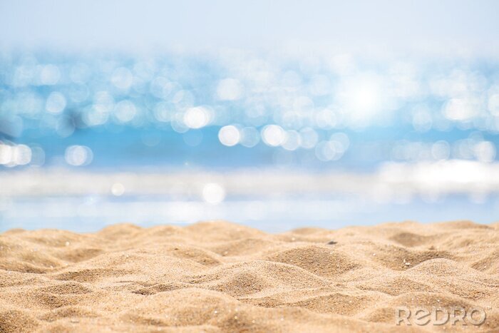 Poster Nahaufnahme auf Sand am Strand