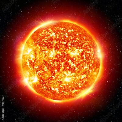 Poster Nahaufnahme der Sonne