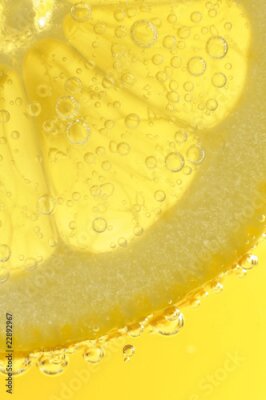 Poster Nahaufnahme einer saftigen Zitrone