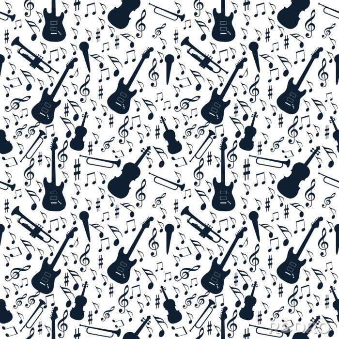 Poster nahtlose musik musik