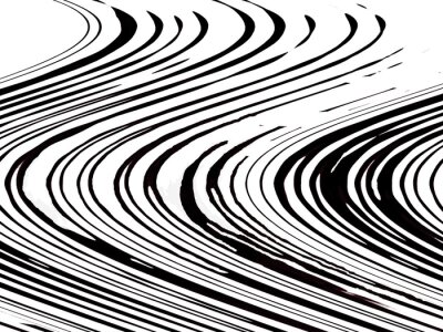 Sticker Nahtlose schwarze und weiße Streifen