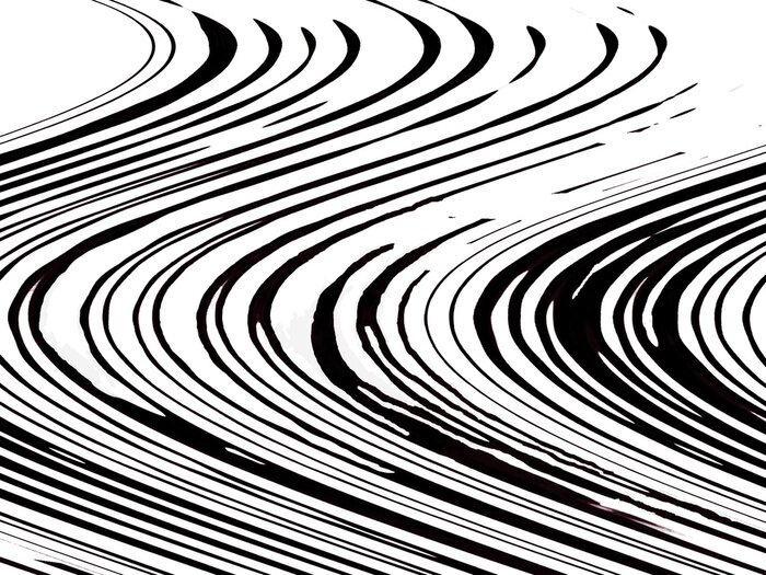 Poster Nahtlose schwarze und weiße Streifen