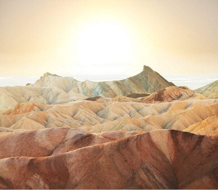 Poster Natürliche Felsformationen in der Sonne