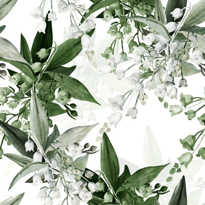 Poster Natur Aquarell Lilien