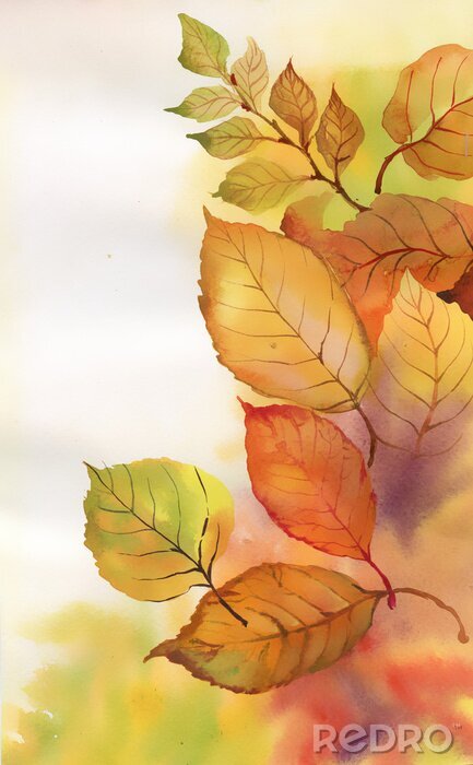 Poster Natur einer Herbstlandschaft