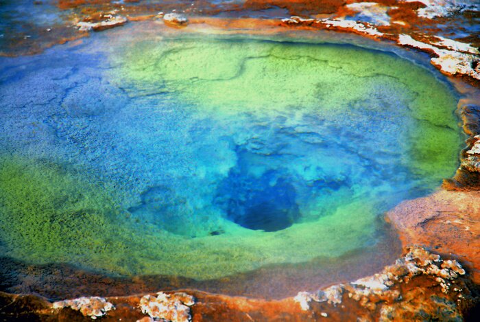 Poster Natur und eine heiße Smaragdquelle