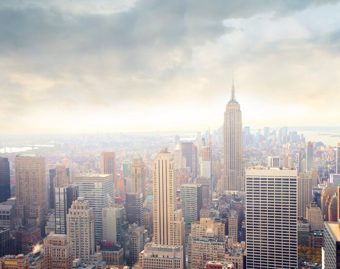 Poster Nebliger Morgen in Manhattan