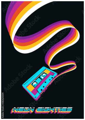 Poster Neon 80er