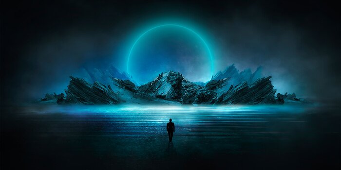 Poster Neon-Fantasy-Illustration