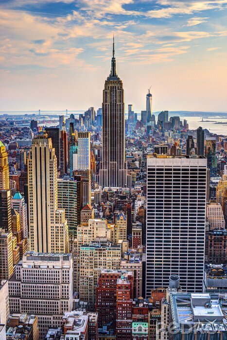 Poster New York City in der Abenddämmerung