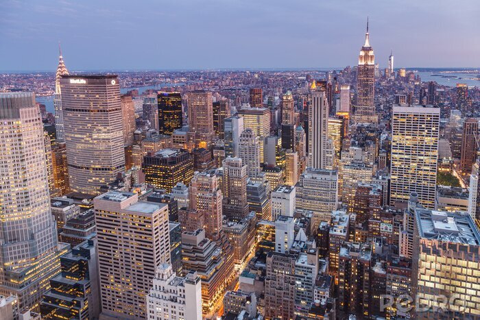 Poster New York City und Lichter