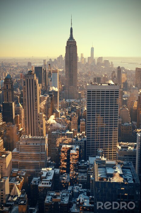 Poster New York Empire State im Zentrum