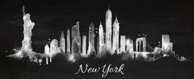 New York Manhattan bei Nacht