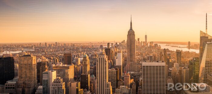 Poster New York Panorama und Blick auf Stadt